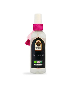 flacon eau de rose naturelle certifiée bio