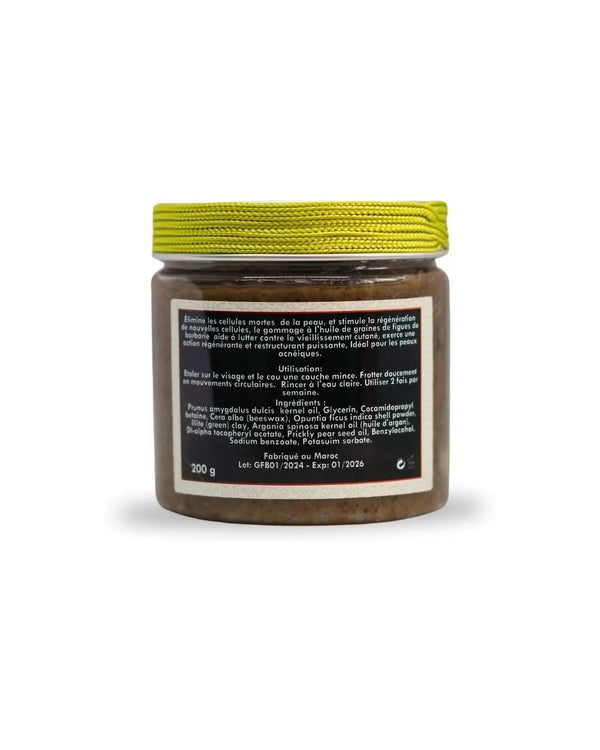 Pot de gommage à la figue de barbarie, un exfoliant naturel riche en Vitamine E