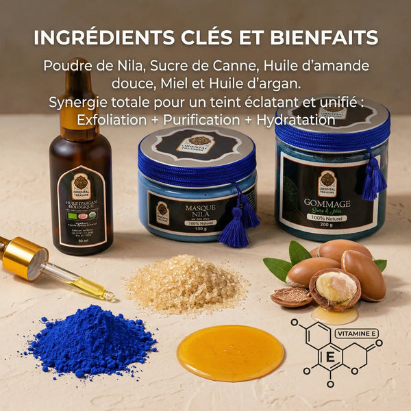 Rituel Éclat du Désert : Cure Anti-Taches & Détox (Nila & Argan)