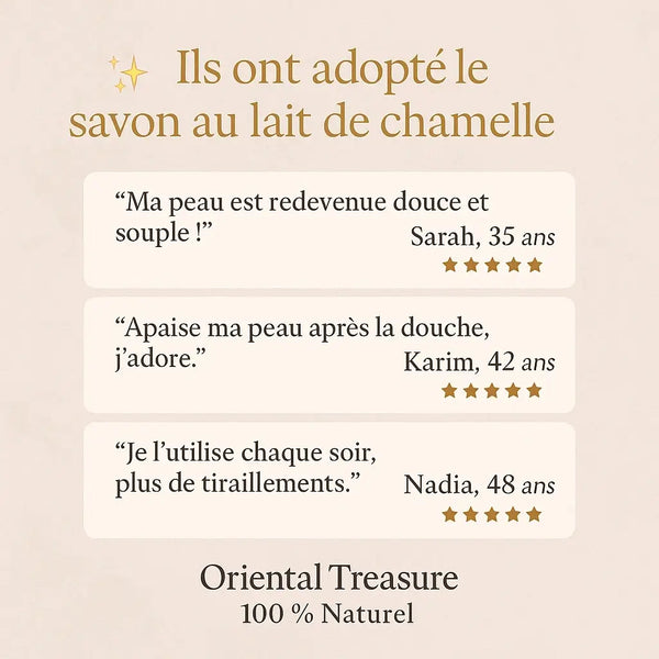 Savon naturel au lait de chamelle – Répare et apaise la peau