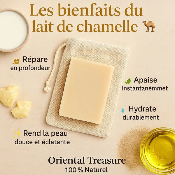 Savon naturel au lait de chamelle – Répare et apaise la peau