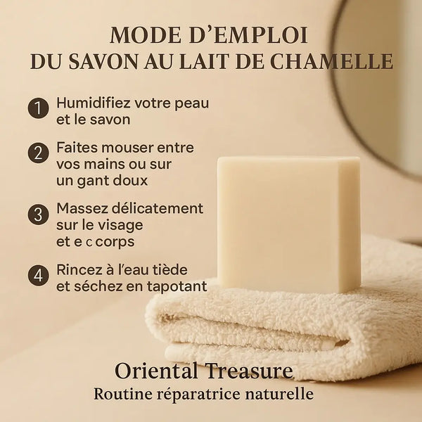 Savon naturel au lait de chamelle – Répare et apaise la peau
