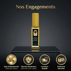 Sérum Lissant Cheveux Argan & Kératine – Effet Brillance Miroir