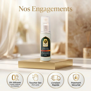 Sérum Cheveux Argan, Ricin & Blé – Trio d'Huiles Nourrissant Parfum Framboise