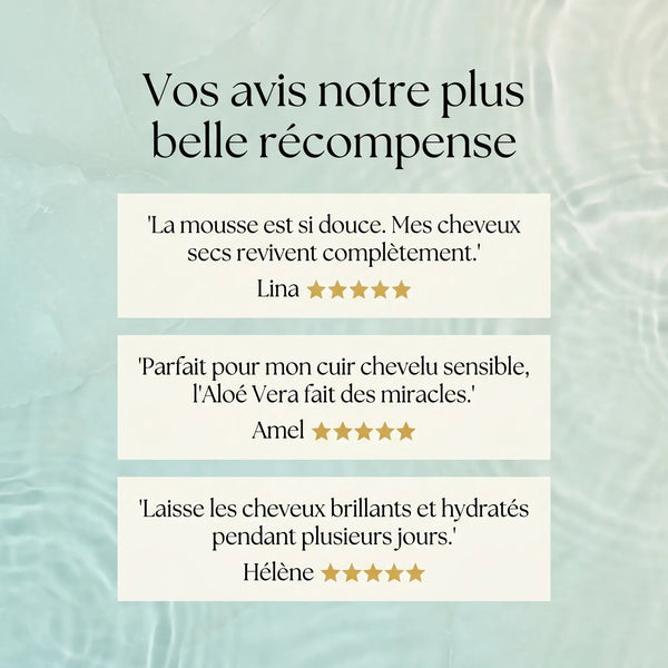 Avis clientes shampoing apaisant argan aloe vera pellicules sèches