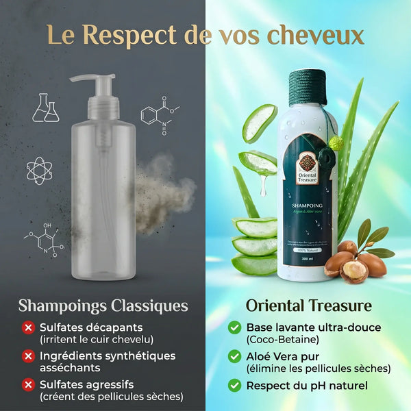 Comparatif shampoing argan aloe vera vs shampoings anti-pelliculaires classiques