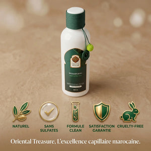 Garanties Oriental Treasure shampoing argan aloe vera naturel Maroc