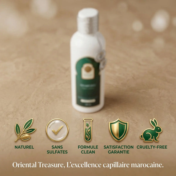 Shampoing Naturel Argan & Jasmin – Bain Nourrissant Sans Sulfates