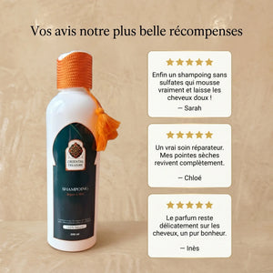 Avis clientes shampoing doux argan miel usage quotidien Oriental Treasure