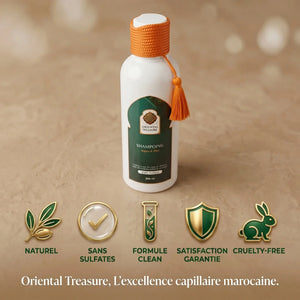 Garanties Oriental Treasure shampoing argan miel naturel sans sulfate Maroc