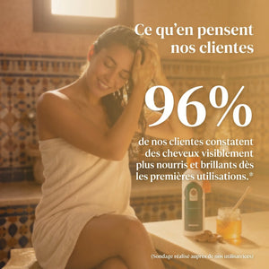 Satisfaction clientes shampoing argan miel quotidien parfum gourmand